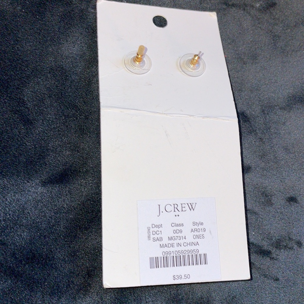 NWT. J.Crew Hypoallergenic ear post. - Picture 2 of 3